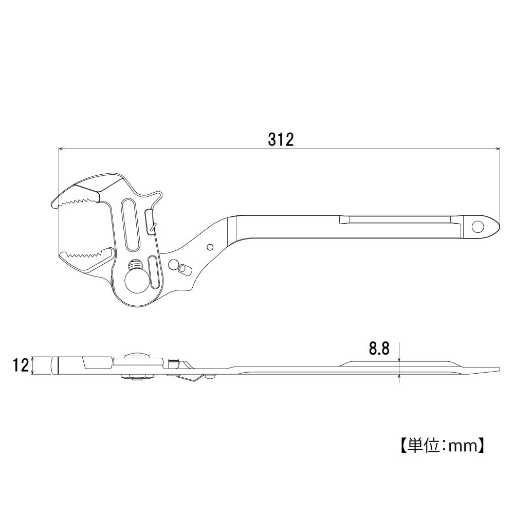 TOP 量水器メーターレンチ切替ボタン付 MT 2025 LK