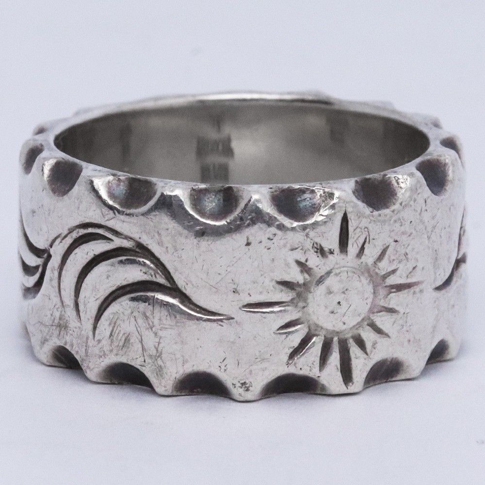 19号 ARIZONA FREEDOM 波模様 花模様 太陽リング シルバー - メルカリ