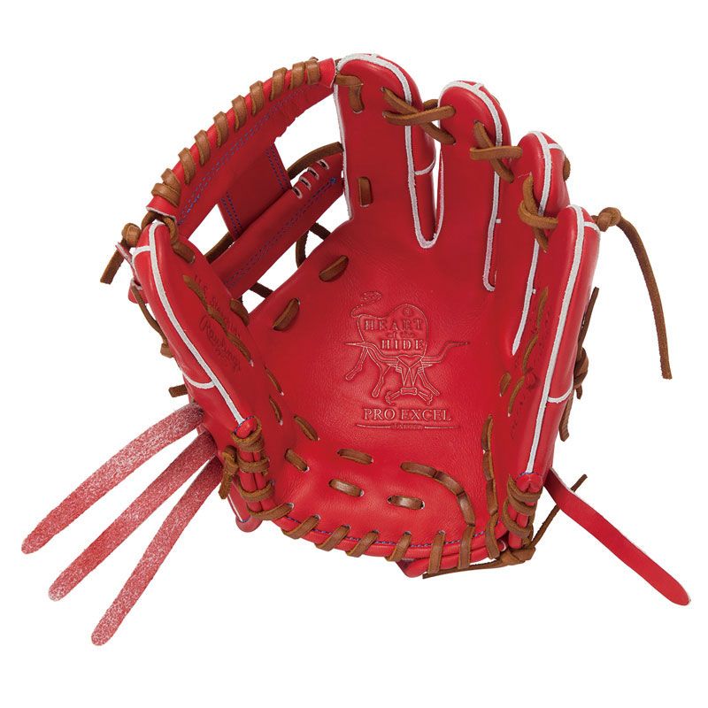 ローリングス Rawlings 軟式クセルウィザード#02 N52MG ROR 軟式用グラブ グローブ 26SS GR6HW2N52MG-ROR、(ROR)レッドオレンジ