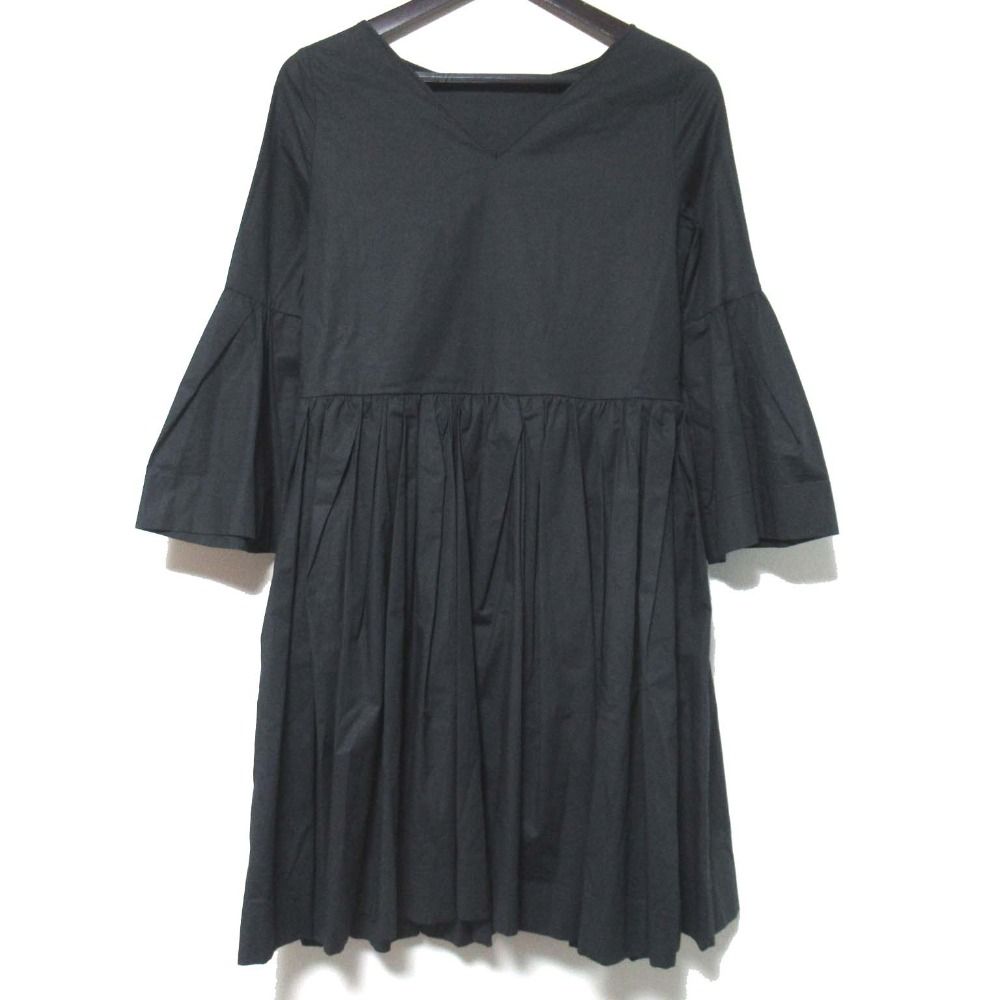 美品 ROCHAS ロシャス 前後2way ひざ丈 Vネック フレアスリーブ 美品 ROCHAS ロシャス 前後2way ひざ丈 Vネック フレアスリーブ