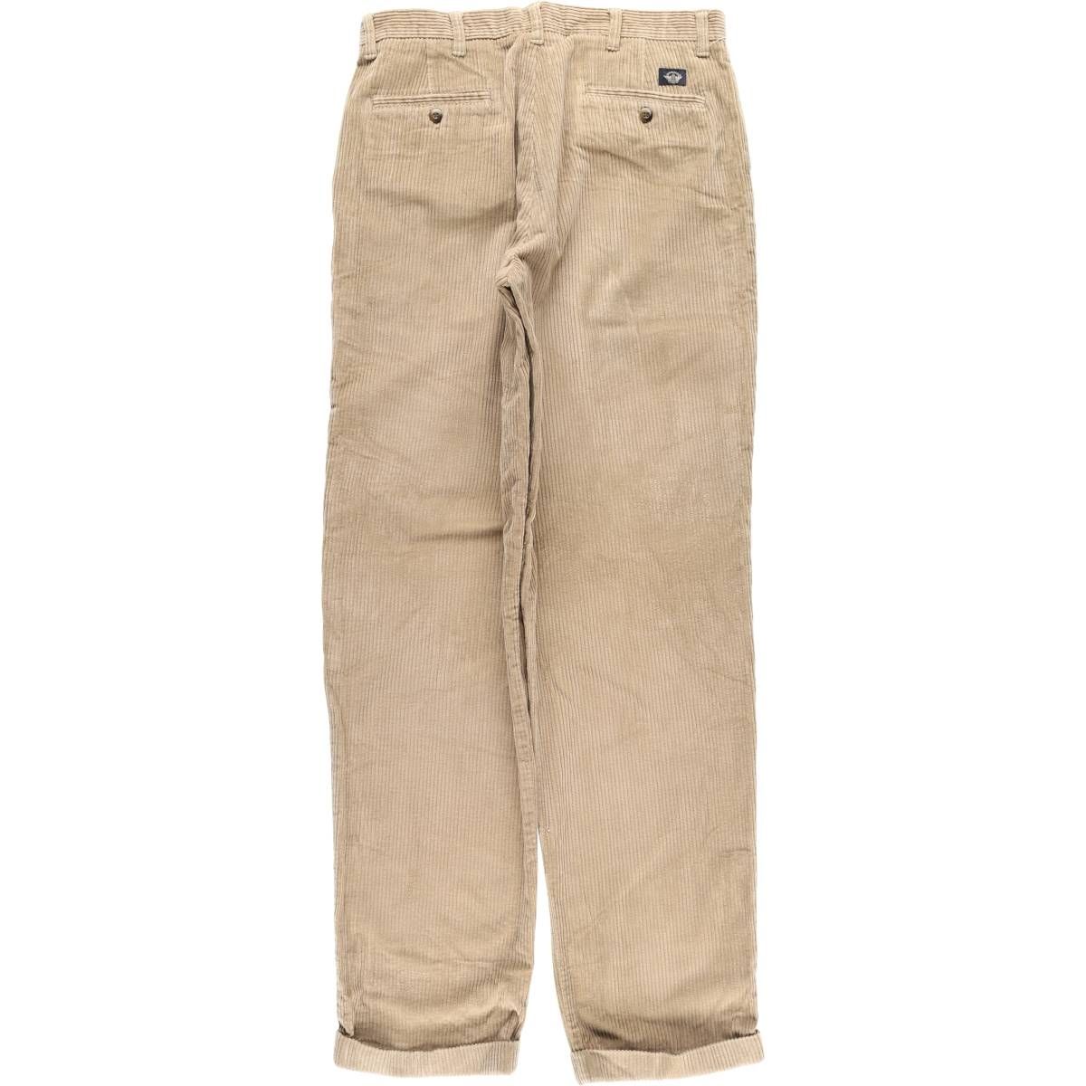 【97年ドミニカ製】Dockersドッカーズワイドパンツ古着太畝コーデュロイ. 古着 ドッカーズ DOCKERS KHAKIS RELAXED FIT 太畝 ツータック