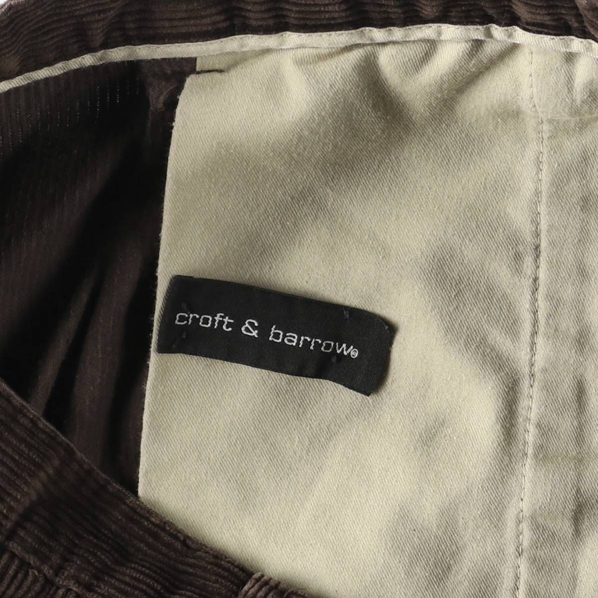 古着 クラフトアンドバロー CROFT&BARROW ツータック コーデュロイ