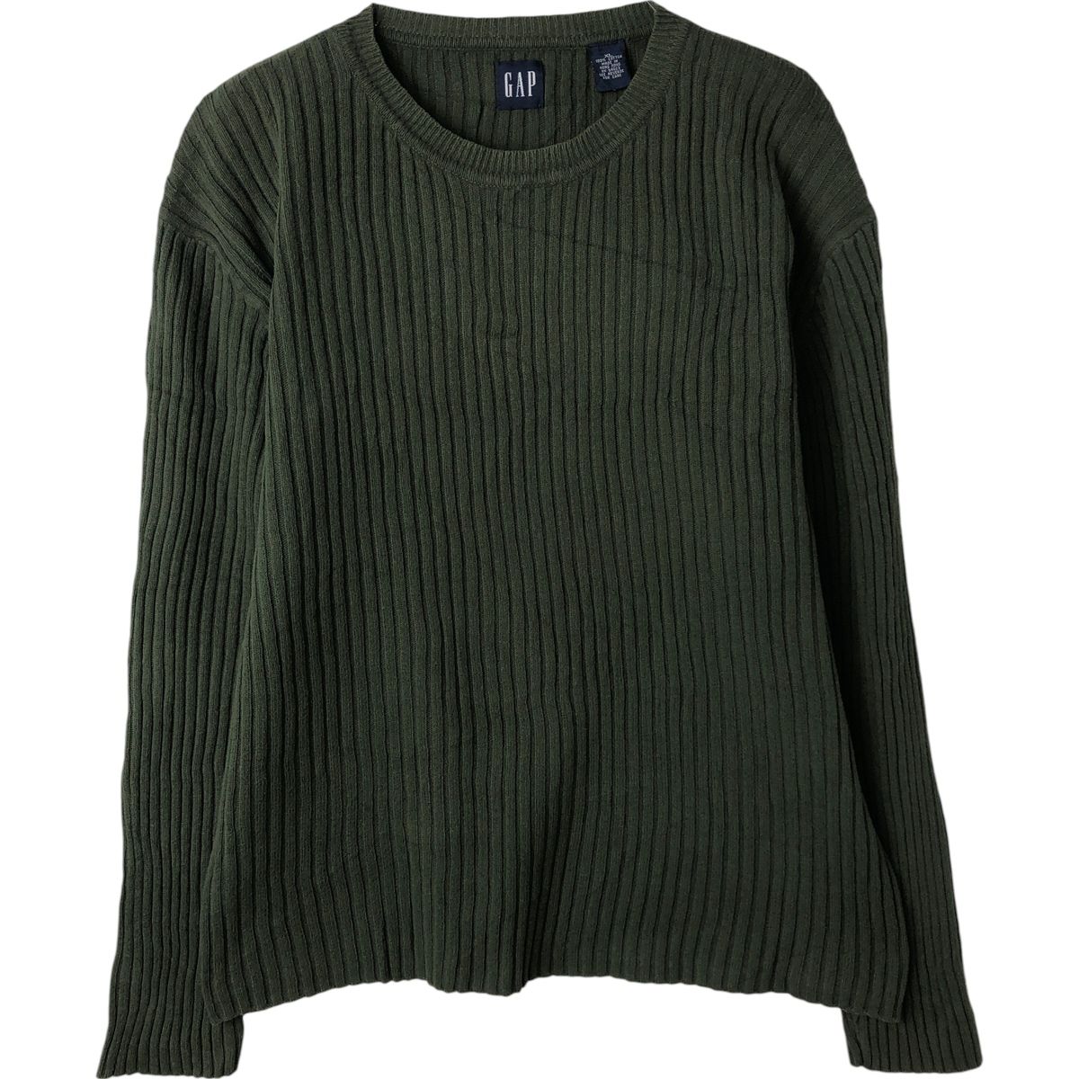 古着 90年代 ギャップ GAP オールドギャップ リブ編み コットンニットセーター メンズXL相当 ヴィンテージ/eaa608714 古着 90年代 ギャップ GAP オールドギャップ リブ編み コットンニット