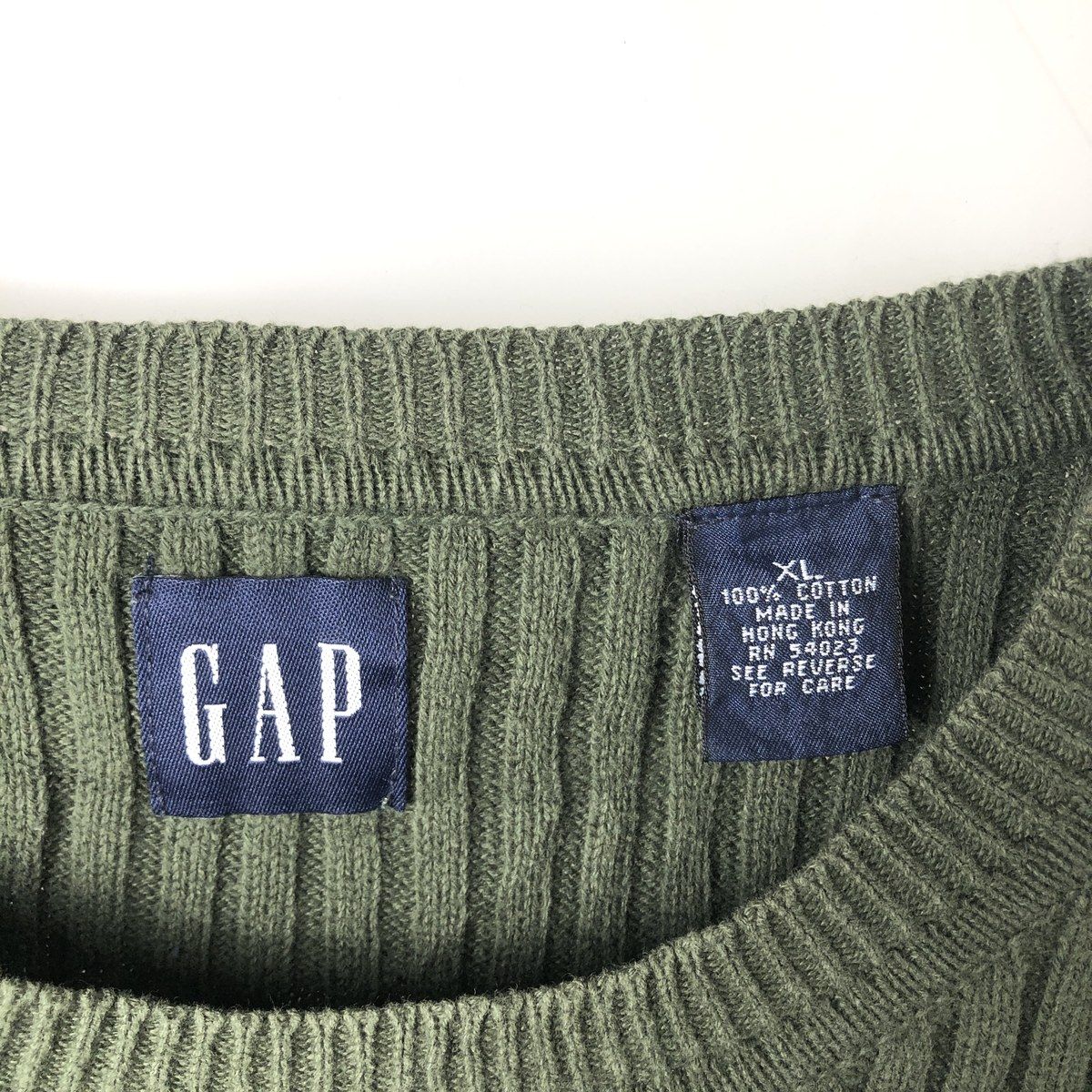 古着 90年代 ギャップ GAP オールドギャップ リブ編み コットンニット