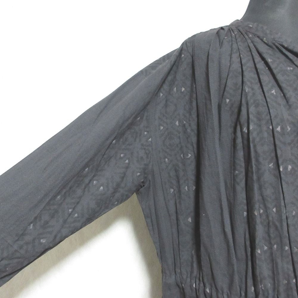 美品 pas de calais パドカレ パネルストライプ ブロックプリント