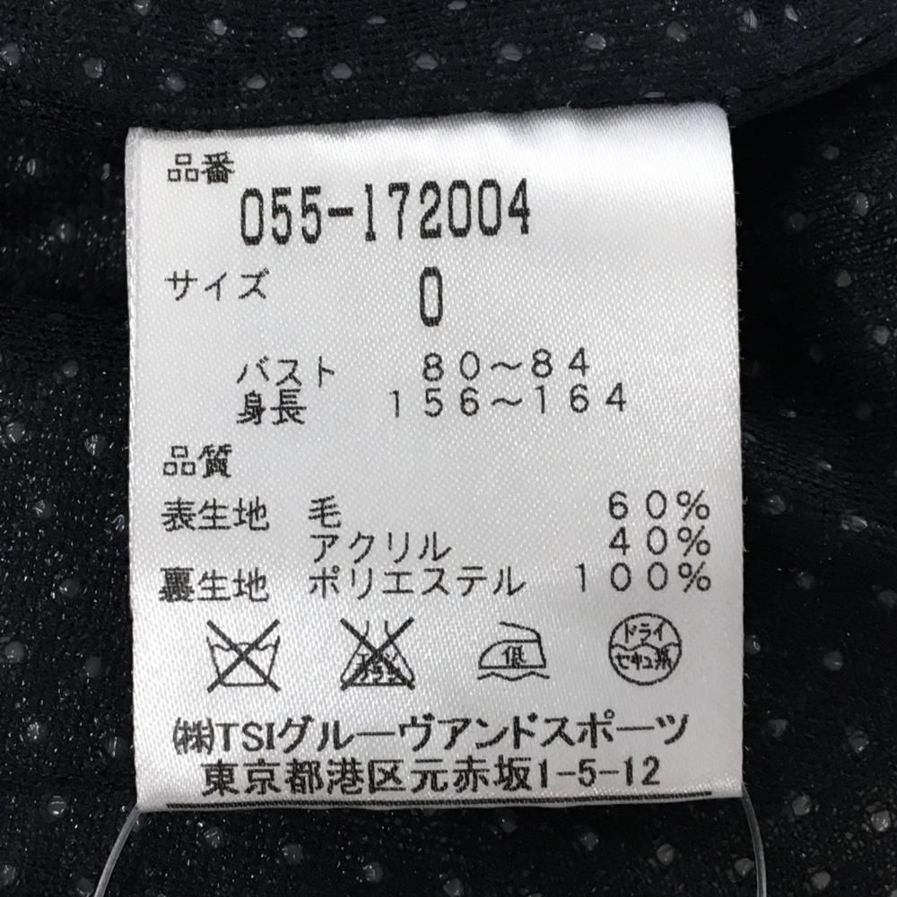 美品】パーリーゲイツ ニットジャケット ネイビー×白 裏地メッシュ