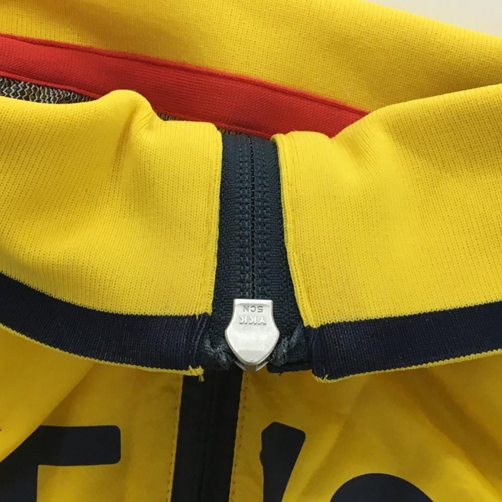 ルコック 2WAYジャケット イエロー×グレー 裏地メッシュ 袖着脱可