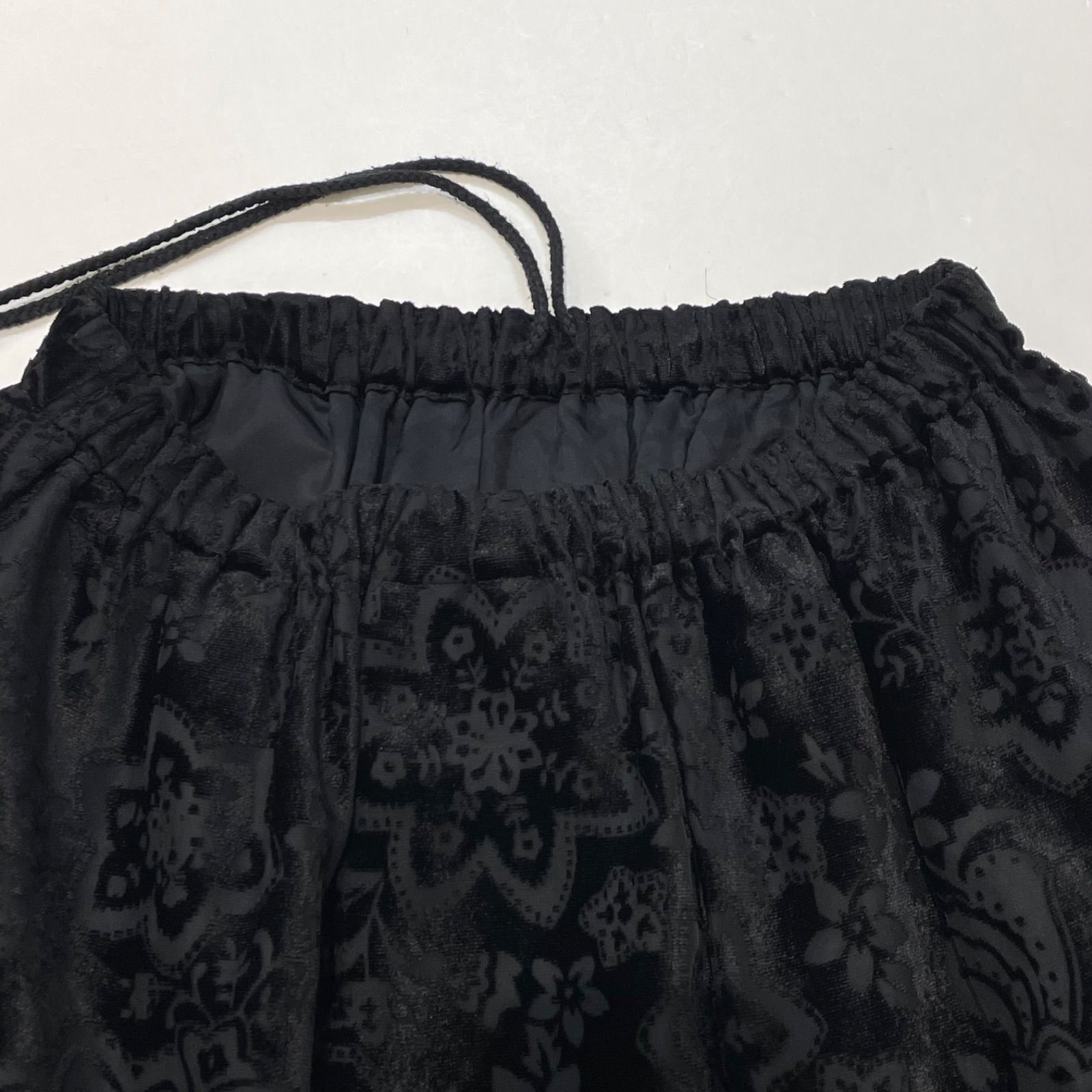 トリココムデギャルソン シアー ひざ丈スカート 切りっぱなし シースルー 黒 tricot COMME des GARCONS トリコ コムデギャルソン シースルー