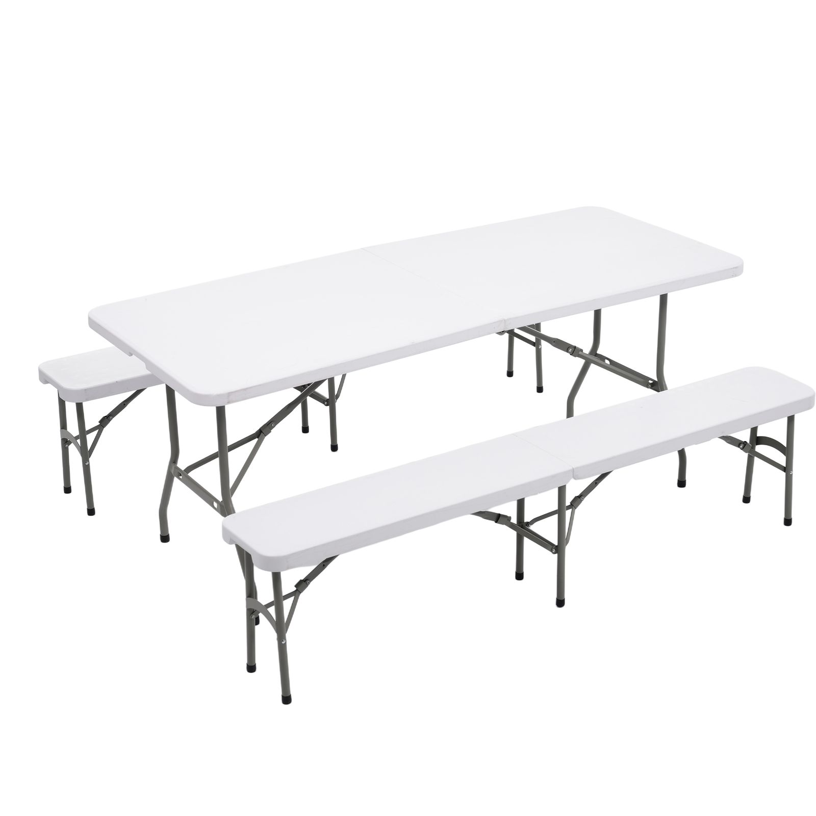 幅約183cm】ワークテーブル ガーデンテーブル セット 3点セット