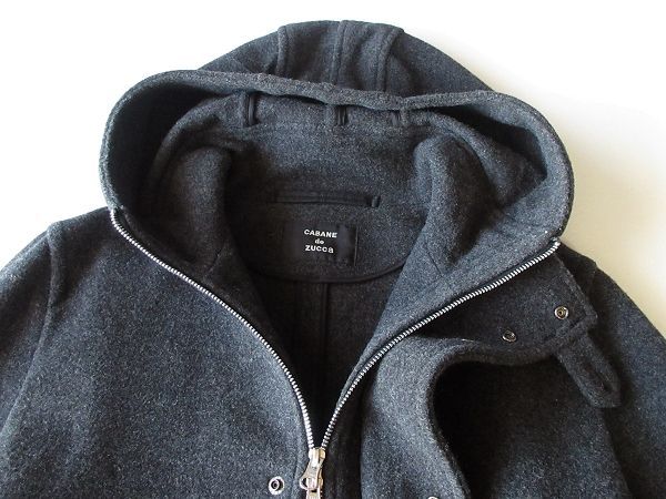 CABANE de ZUCCa カバンドズッカ ソフトウールメルトン モッズコート