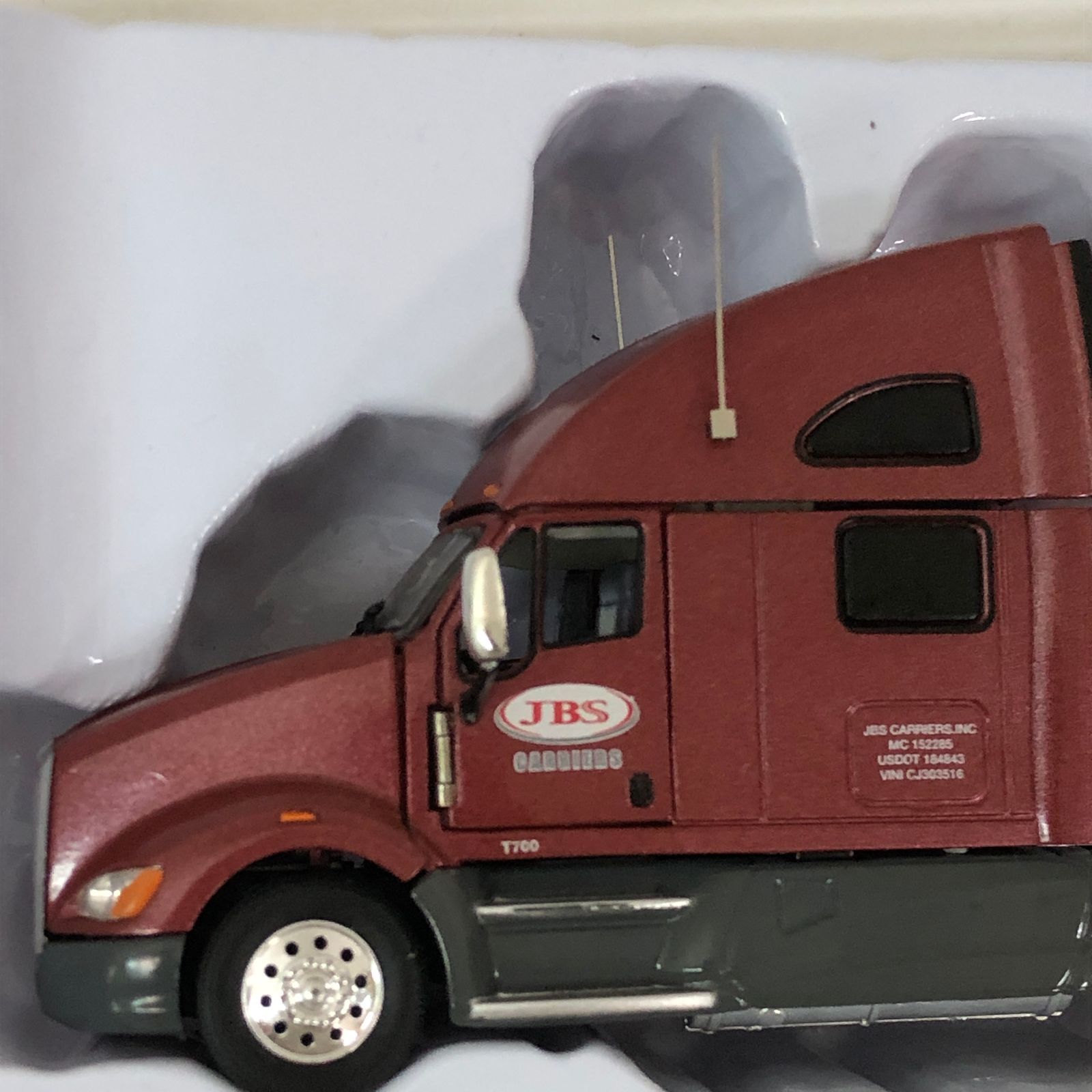 メダル欠品】TONKIN 京商 1/53 Kenworth T700 Van トレーラー JBS