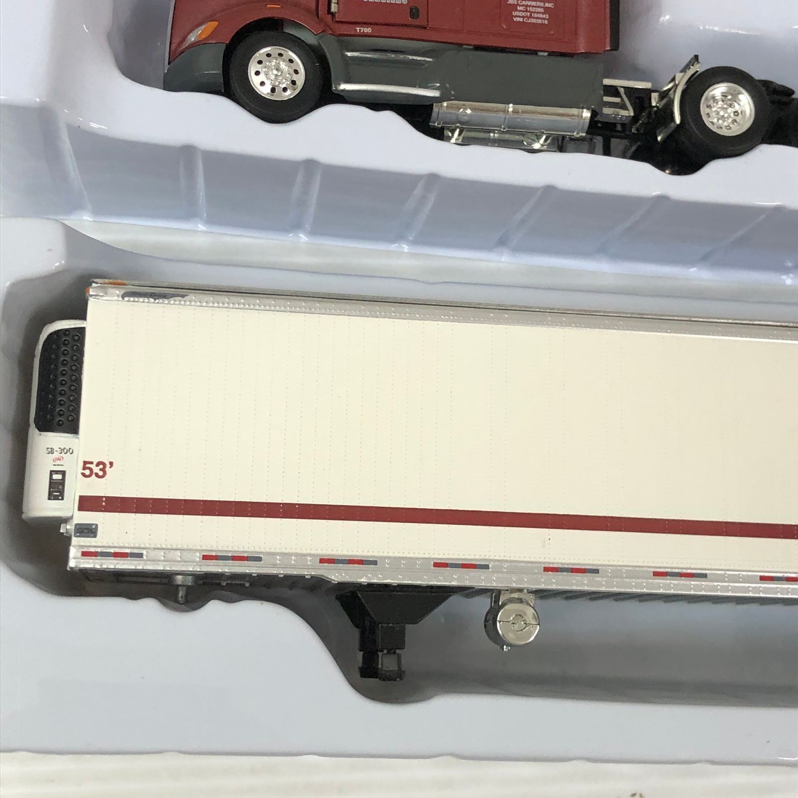 メダル欠品】TONKIN 京商 1/53 Kenworth T700 Van トレーラー JBS