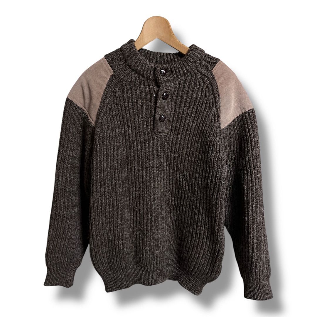 wooly Back ウィリーバック 英国製 ヘンリーネック コマンドセーター