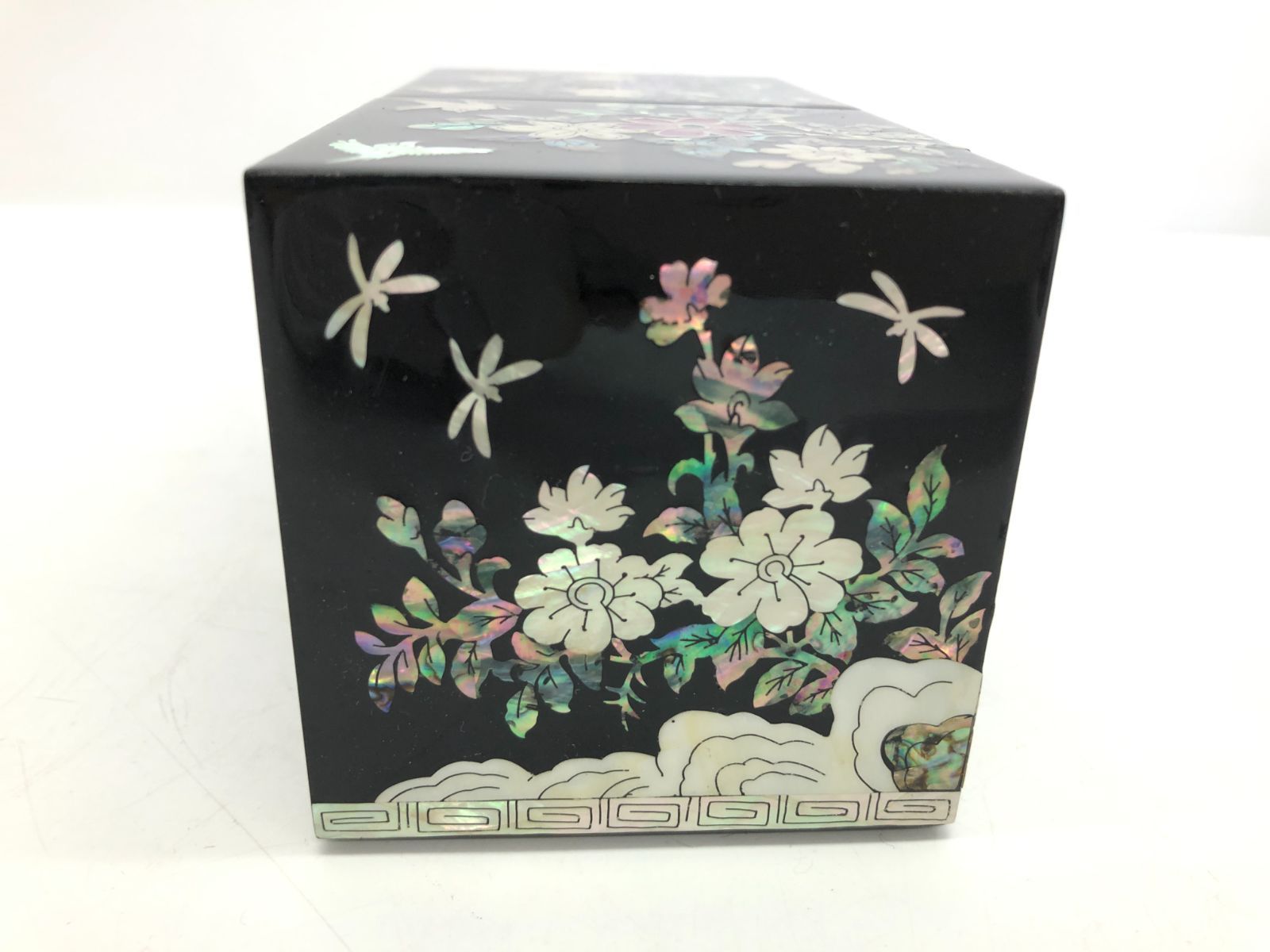 美品】保管品 韓国製 ナジョンチルギ 螺鈿漆器 螺鈿細工 花鳥風月