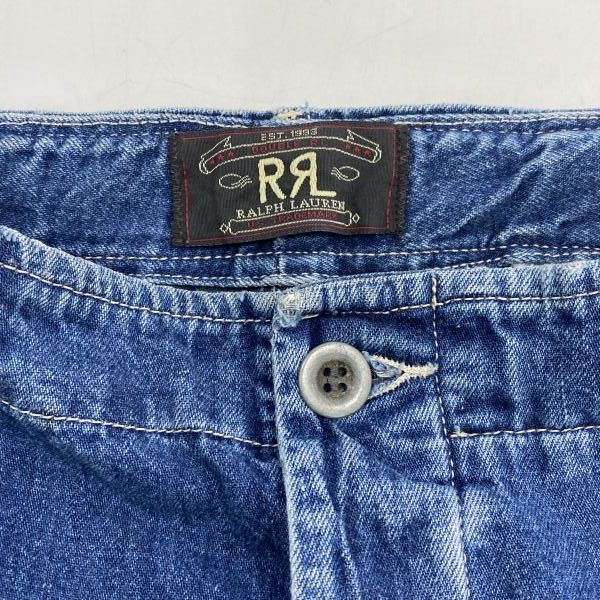 中古】RRL 90s 三ツ星タグ デニムカーゴパンツ インディゴ サイズW30