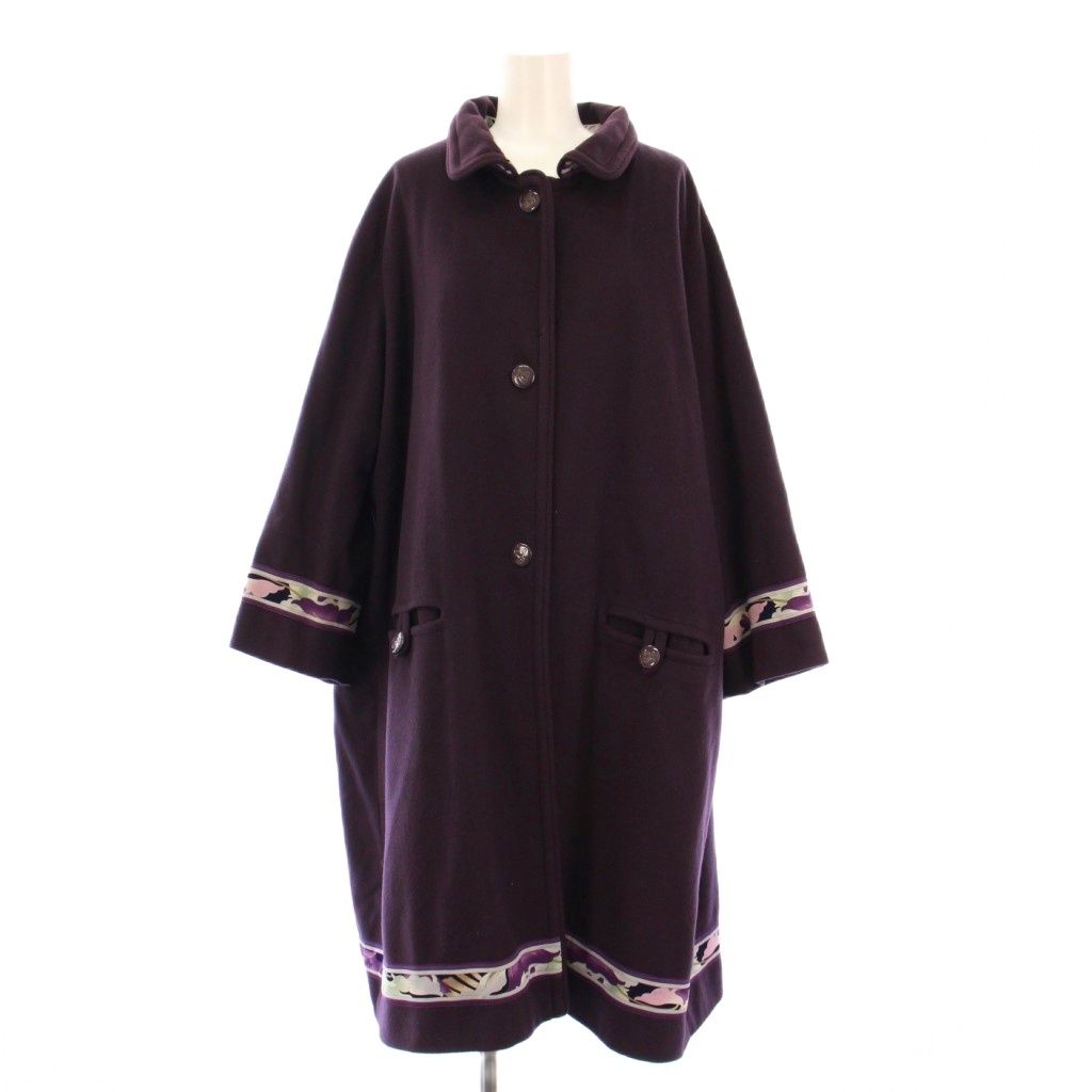 レオナール LEONARD ステンカラーコート アウター ロング丈 シングル