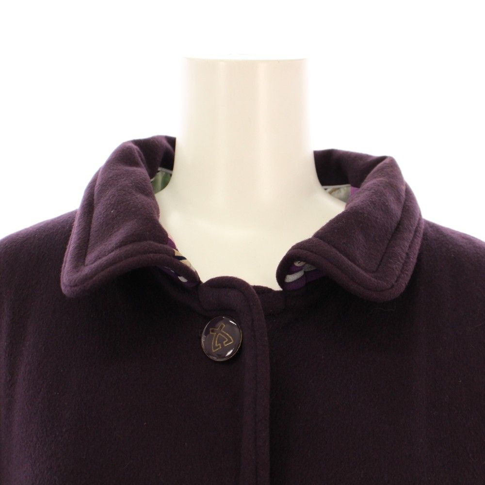 レオナール LEONARD ステンカラーコート アウター ロング丈 シングル