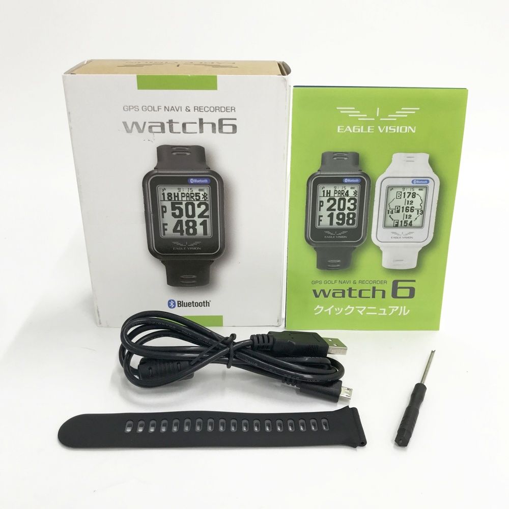 GPSゴルフナビ イーグルビジョン watch6 ブラック EAGLE 公式通販