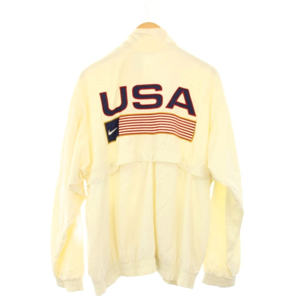ナイキ NIKE ウインドブレーカー USA星条旗スウッシュ刺繍フルジップ