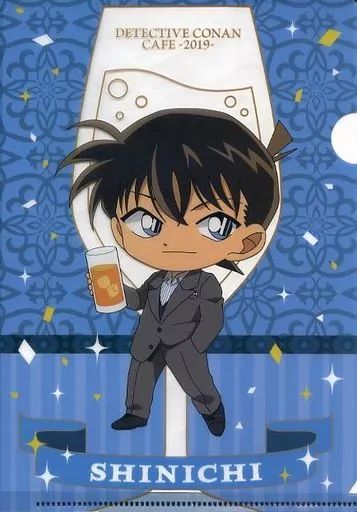 セガラッキーくじONLINE 名探偵コナンカフェ 2019 ミニクリアファイル 中古】クリアファイル 工藤新一A A5ミニクリアファイル 「セガラッキー