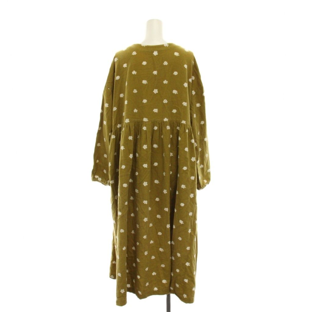 マーブルシュッド marble SUD ワンピース ロング からし色 マスタード