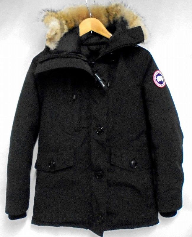 ✨美品✨カナダグース ダウンジャケット シャーロットパーカ S 黒 レディース 26g-098x【中古】CANADA GOOSE ｶﾅﾀﾞｸﾞｰｽ CHARLOTTE PARKA ｼｬｰﾛｯﾄﾊﾟｰｶ