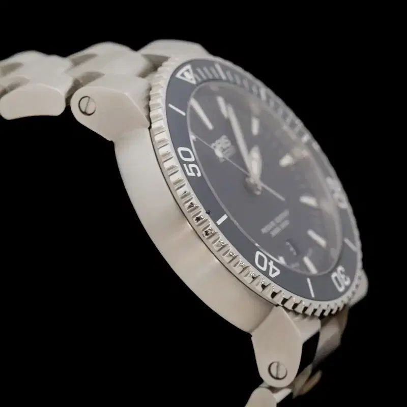  ORIS オリス 01 733 7653 4155 アクアライス デイト スチール デニム版 43mm テーパードパンツ 自動巻き時計 腕時計(アナログ)