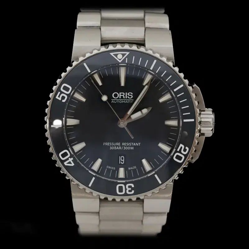 ORIS オリス 01 733 7653 4155 アクアライス デイト スチール デニム版 43mm