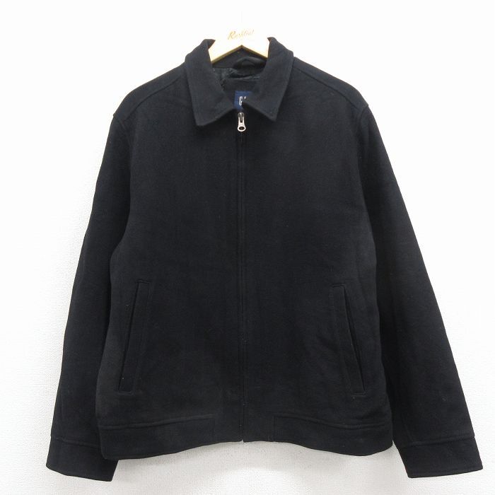 XL/古着 ギャップ GAP 長袖 ウール ジャケット メンズ 00年代 00s 黒