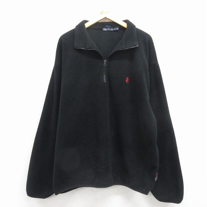 XL/古着 ノーティカ 長袖 ブランド ハーフジップ フリース ジャケット