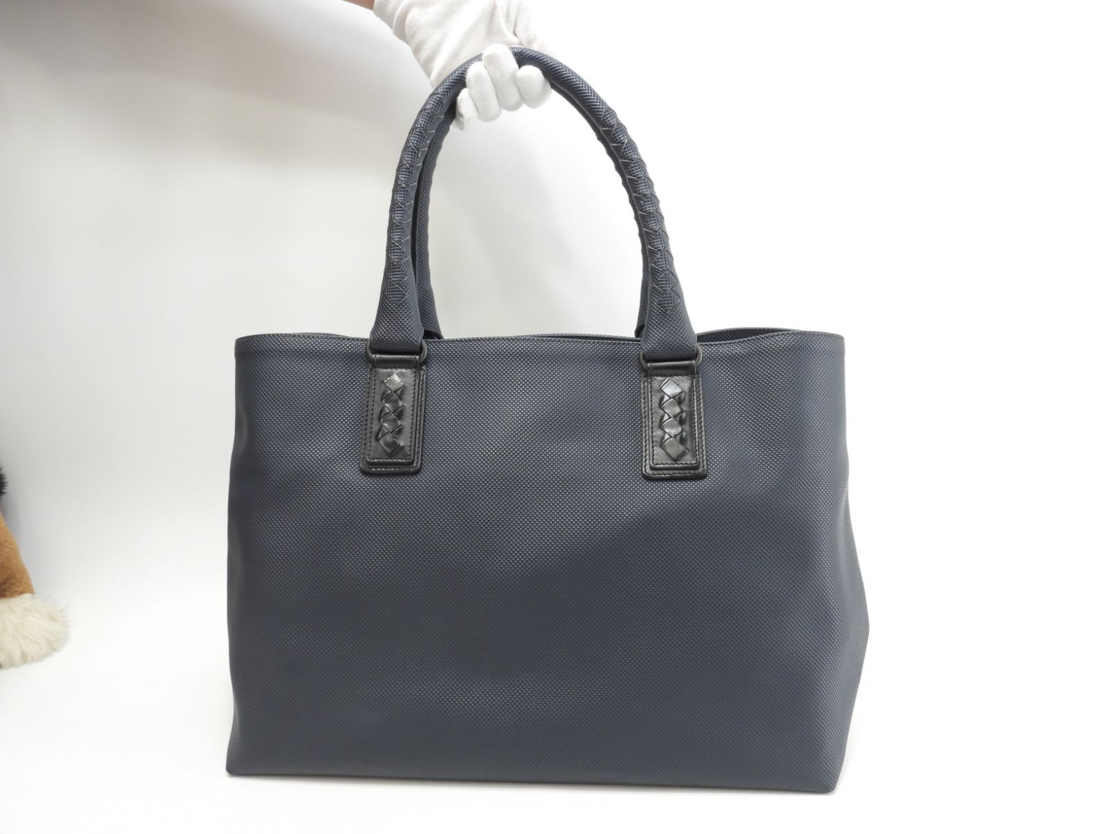 ボッテガヴェネタ トートバッグ中 マルコポーロ 紺 ビジネスバッグ