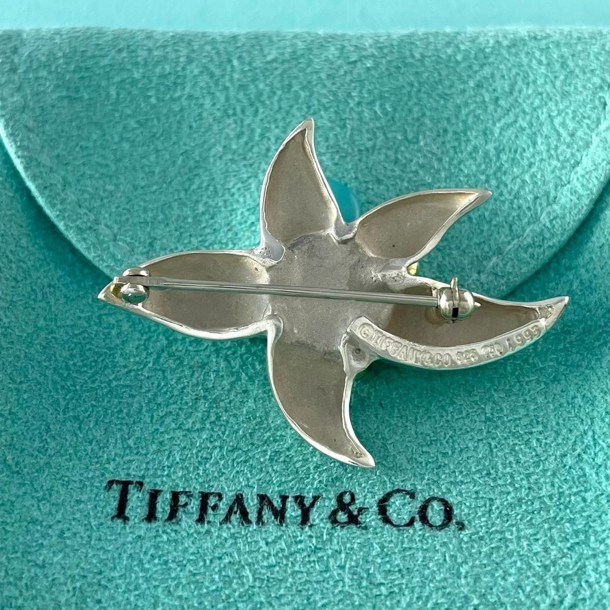 オールドティファニー 希少 ターコイズ スターフィッシュ ブローチ