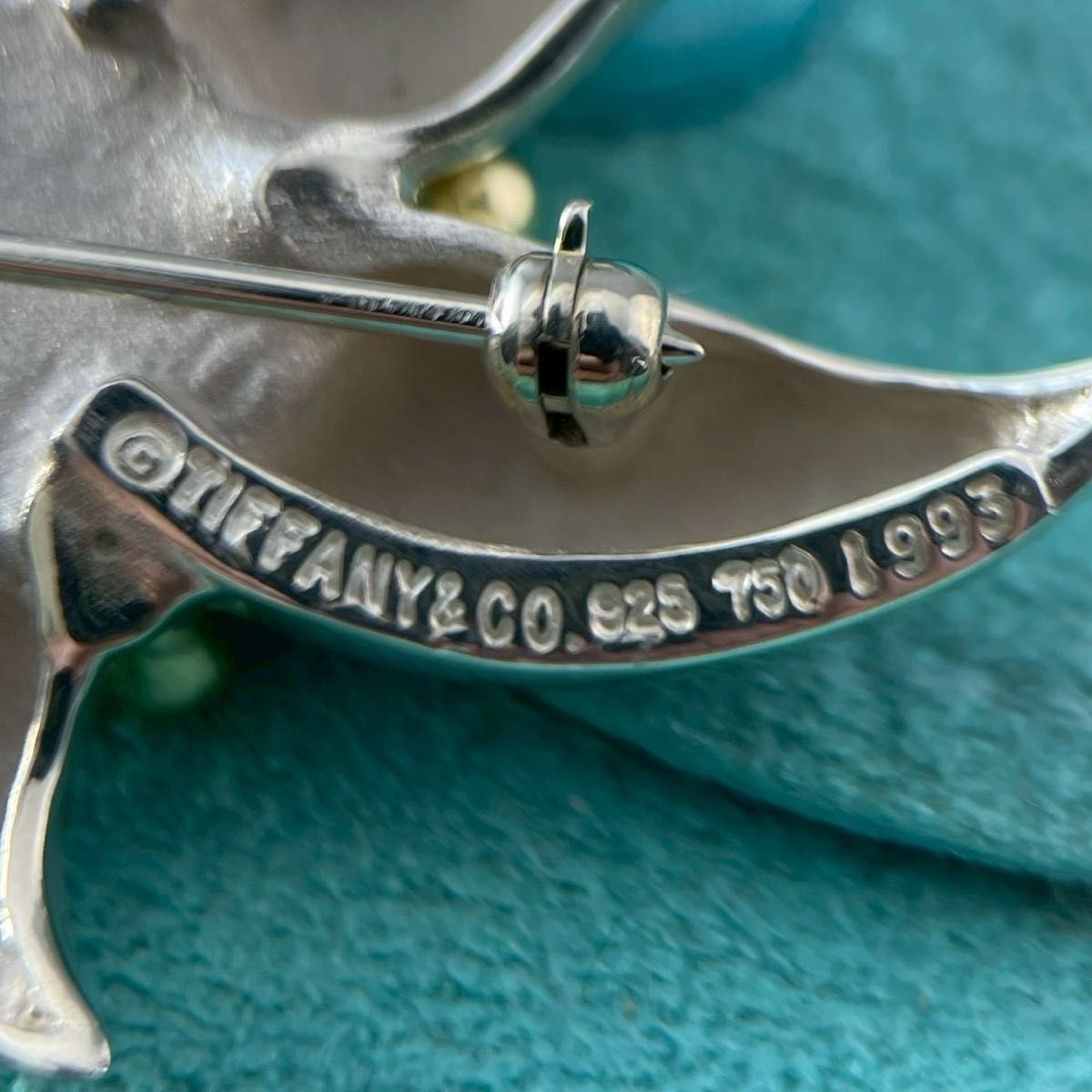 オールドティファニー 希少 ターコイズ スターフィッシュ ブローチ