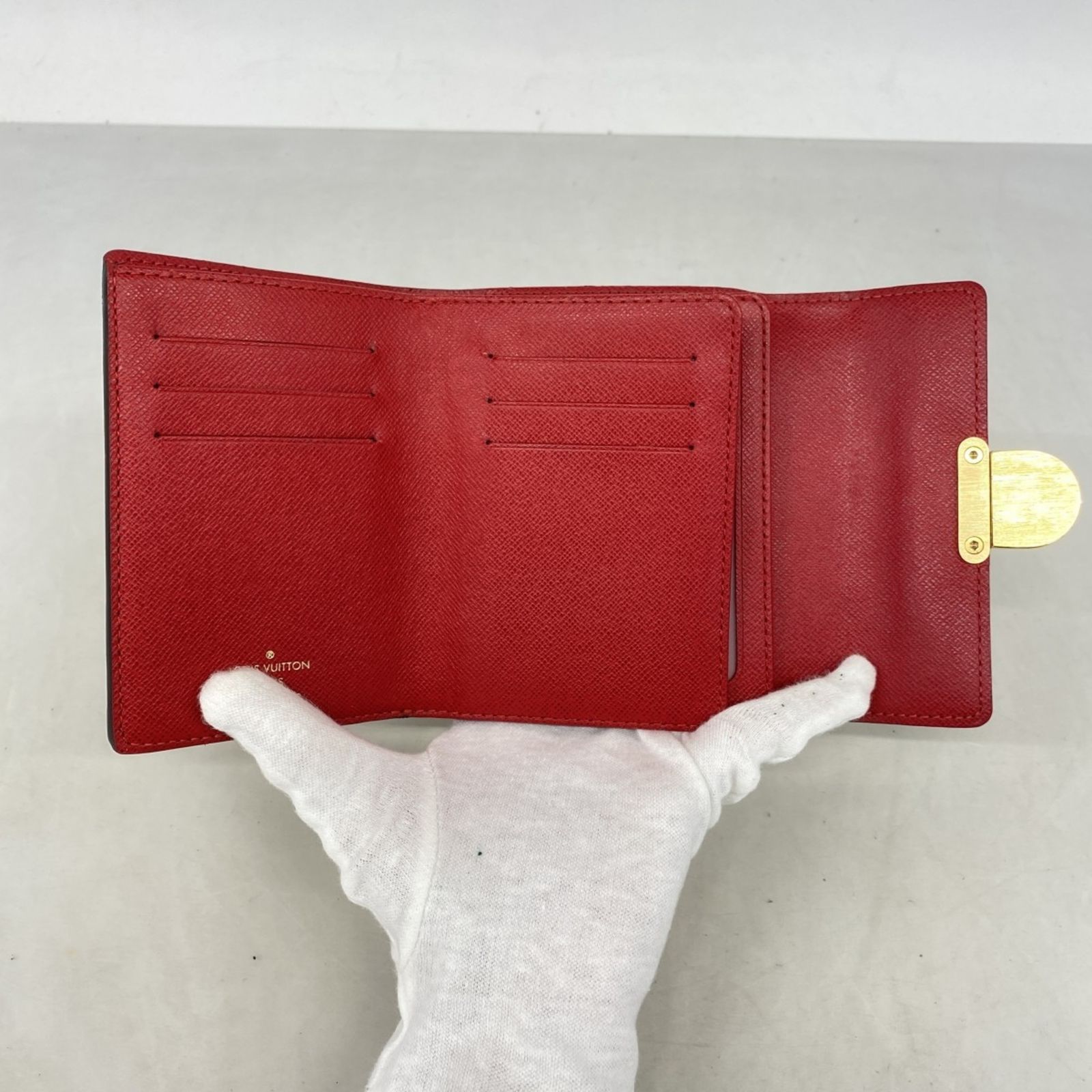 ルイヴィトン 三つ折り財布 ダミエ ポルトフォイユ・コアラ 鑑定済み ルイヴィトン ポルトフォイユ コアラ ダミエ コンパクト 三