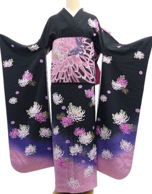 ❁tomihisa❁2点セット 乱菊 トールサイズ 着物 成人式“甘さをひと