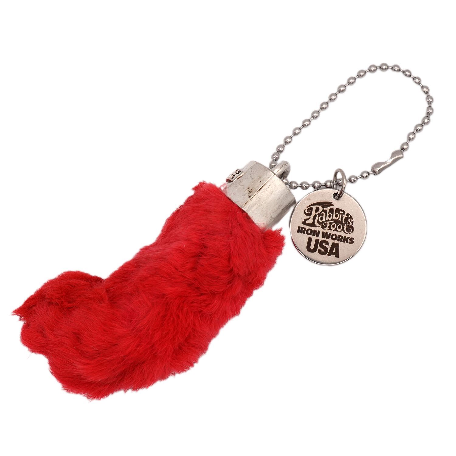 USA製 ビンテージジャイアントラビットフットキーチェーン ラッキーチャーム2 USA製 ビンテージジャイアントラビットフットキーチェーン ラッキー