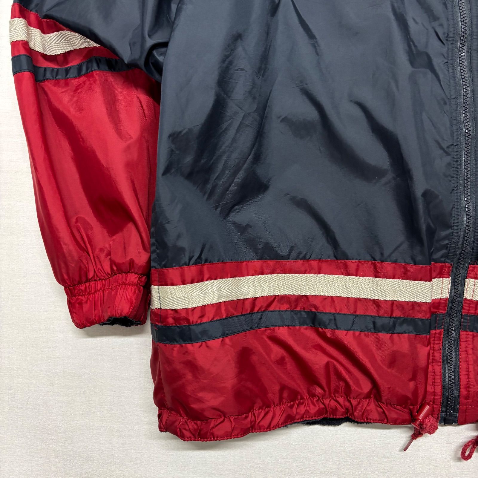 NFLニューイングランドペイトリオッツReebokナイロンジャケットおじさんロゴ NFLニューイングランドペイトリオッツReebokナイロンジャケット