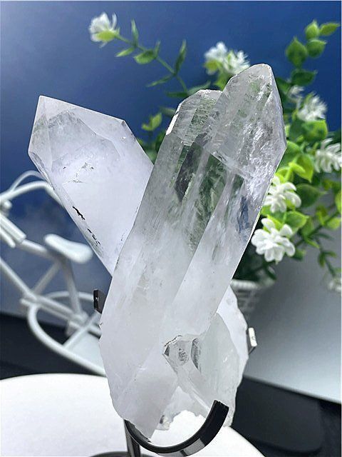 超強いパワーヒマラヤ産藍針入り天然水晶クラスターB88B6/328B74B 超強いパワーヒマラヤ産藍針入り天然水晶クラスターB88B6/328B74B ◇超強い