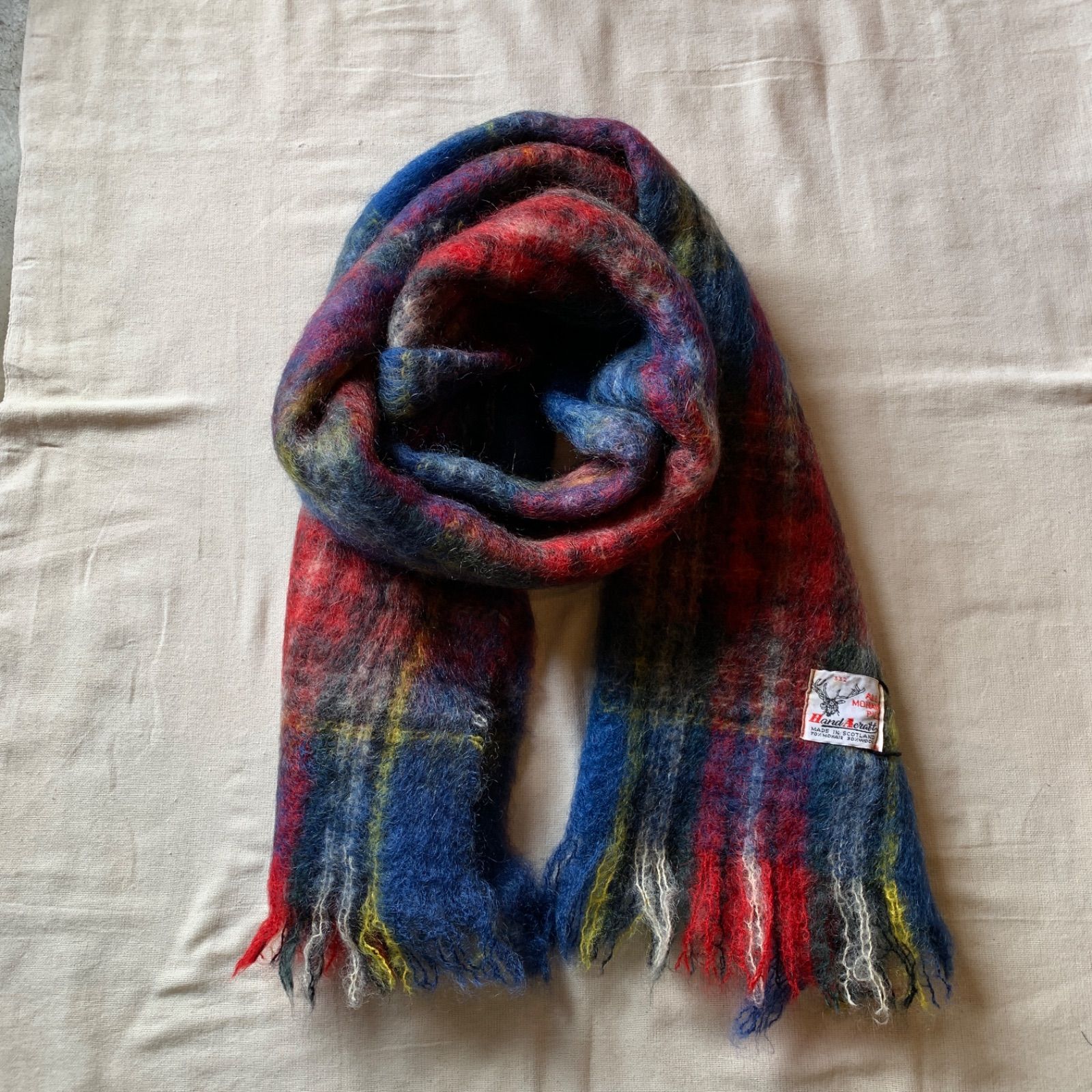 Hand Acraft ヴィンテージモヘアマフラー スコットランド製 - メルカリ