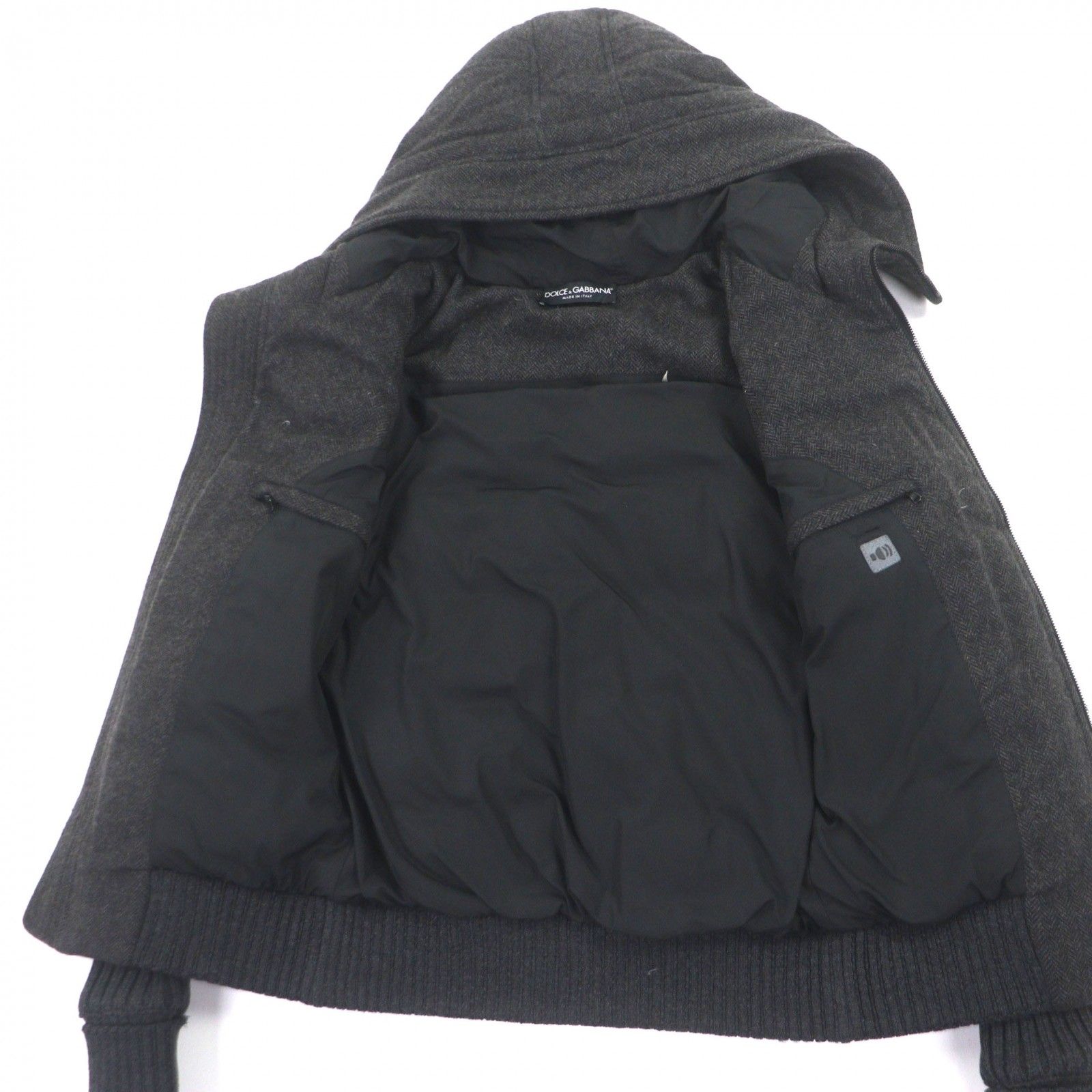 【新品・タグ付】ドルチェ＆ガッバーナ 100%カシミヤ ジャケット 美品▽DOLCE&GABBANA ドルチェ＆ガッバーナ カシミヤ100% 黒タグ