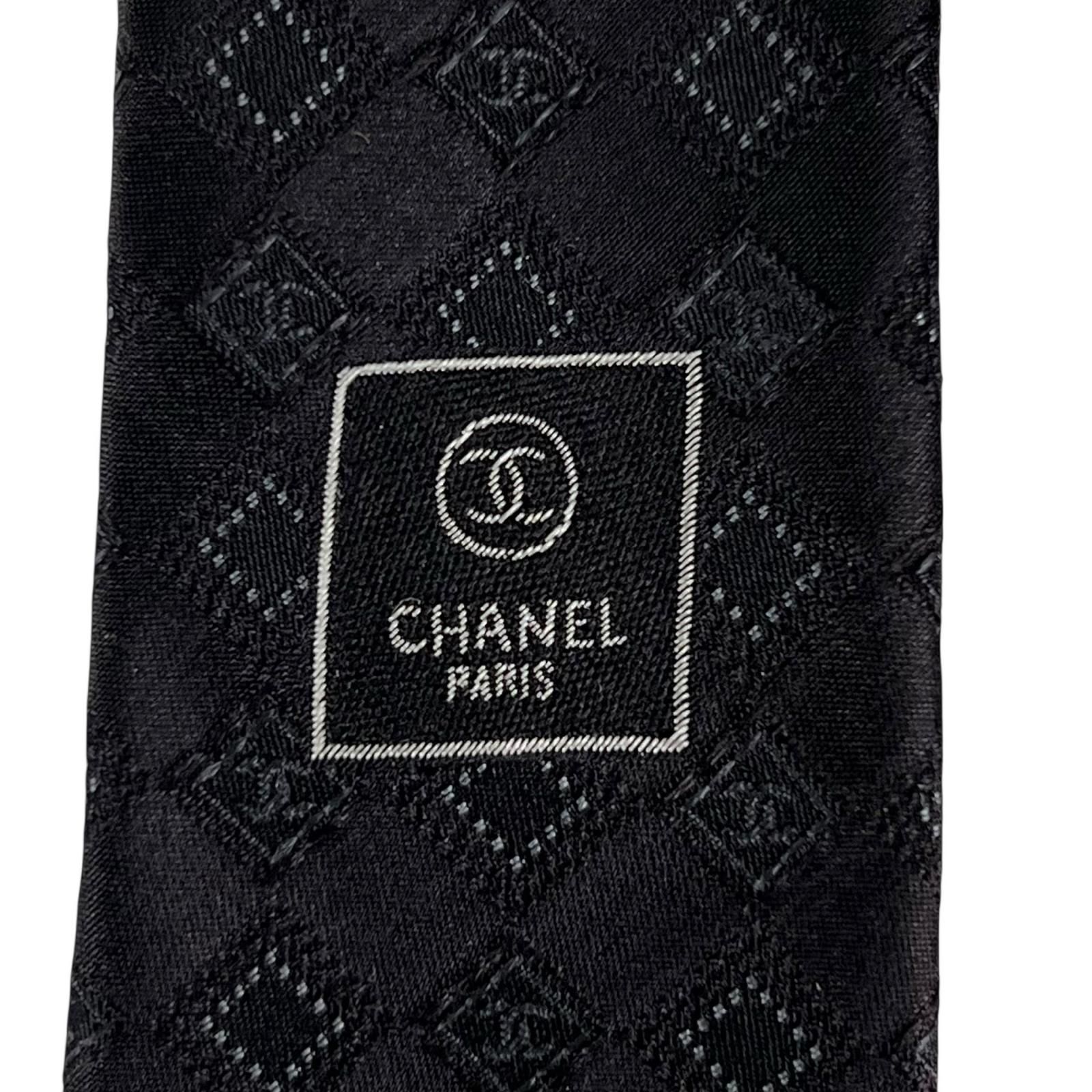 未使用品△CHANEL シャネル シルク100％ ココマーク シルクジャガード