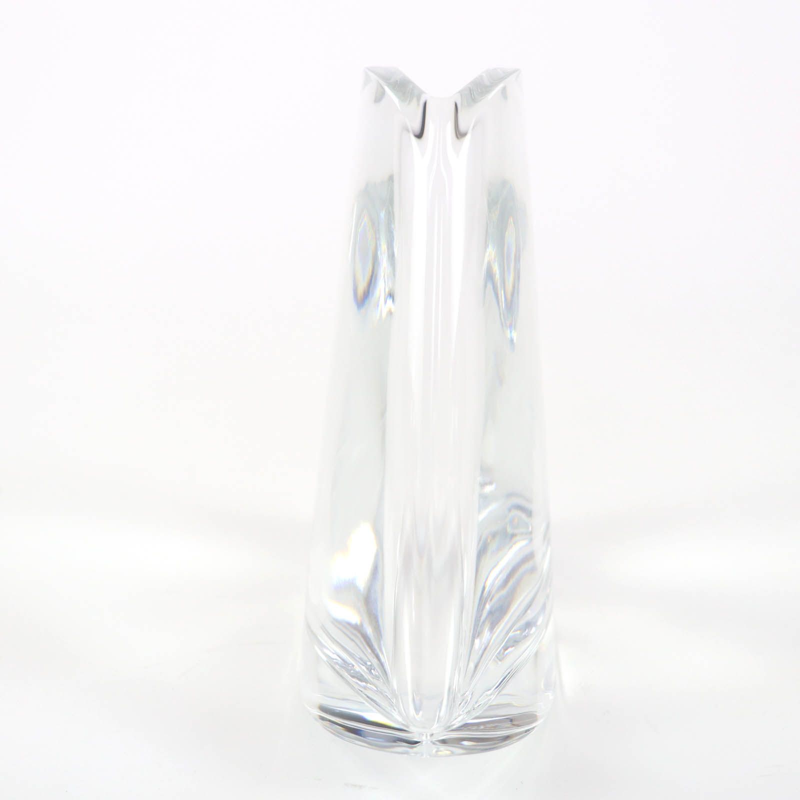 極美品☆Baccarat バカラ ブートン クリスタルガラス フラワーベース