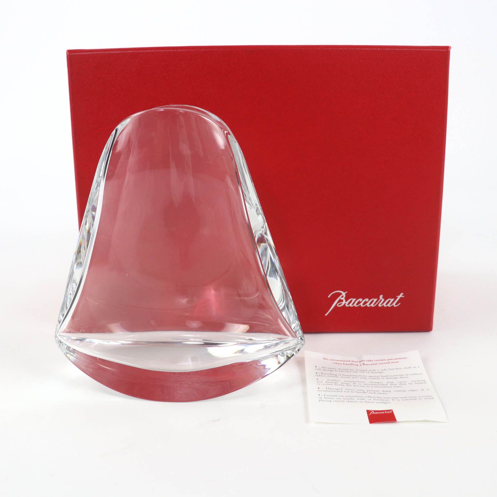 極美品☆Baccarat バカラ ブートン クリスタルガラス フラワーベース