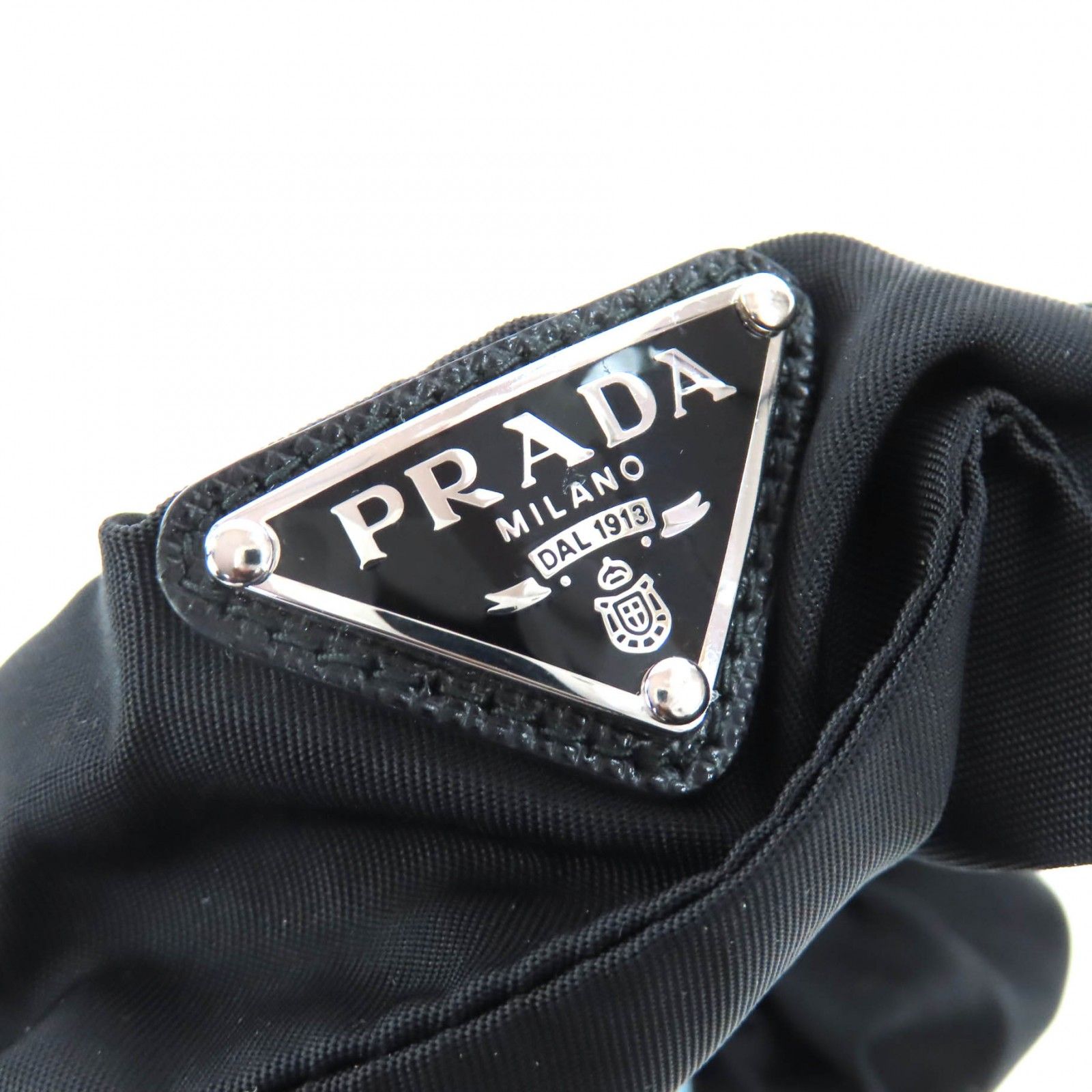 美品◇PRADA プラダ 1IF015 トライアングルロゴプレート付き Re-Nylon