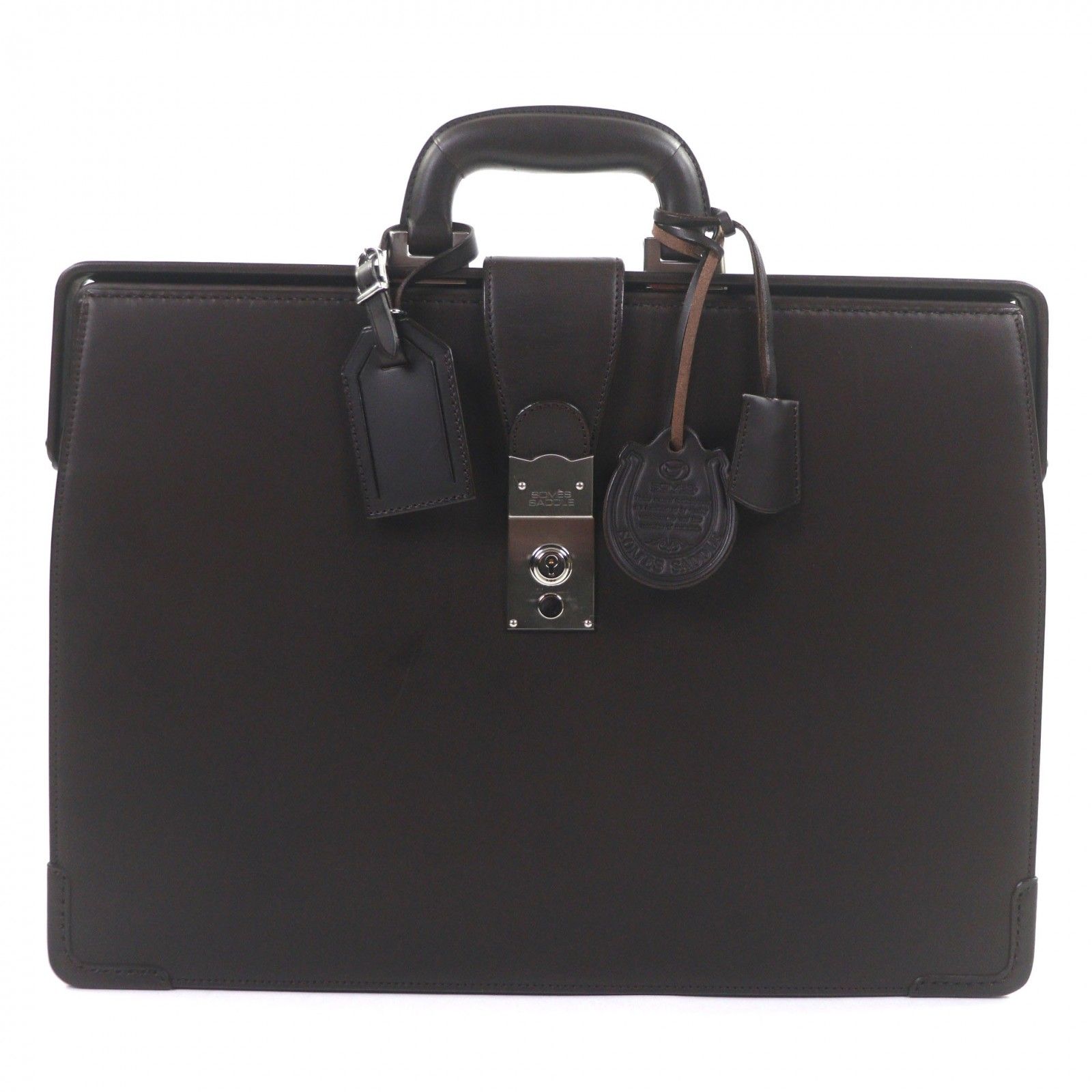 良品▽SOMES SADDLE ソメスサドル エグゼクティブ スリム ダレスバッグ