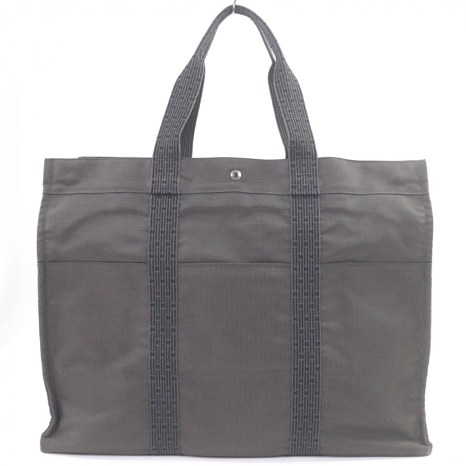 極美品□HERMES エルメス エールライン TGM キャンバス セリエボタン H