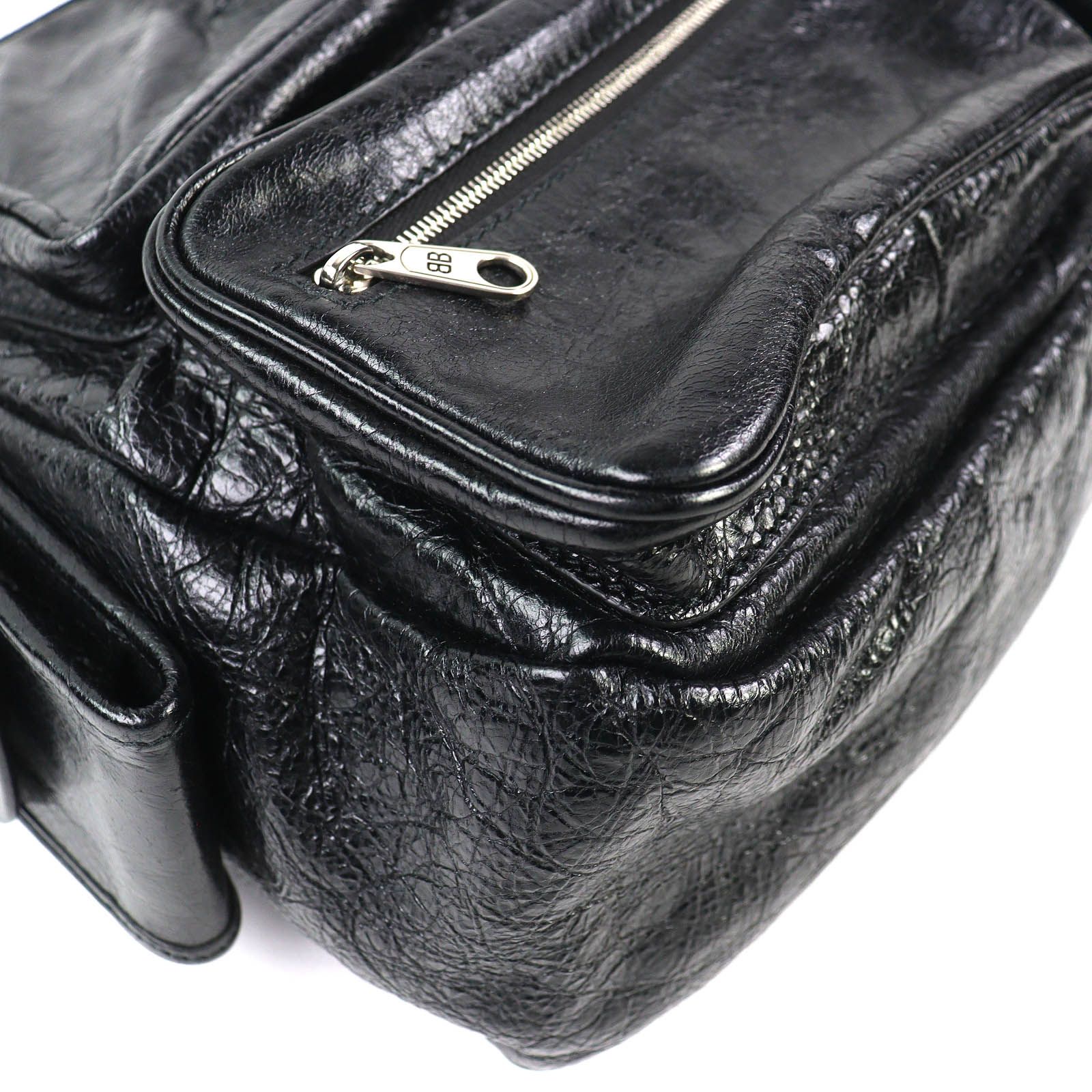 極美品△BALENCIAGA バレンシアガ 785297 スーパービジー レザー