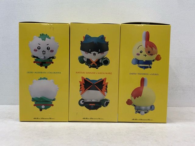 未開封☆ヒロアカ×ちいかわ フィギュア 3点セット【P4426-008】083