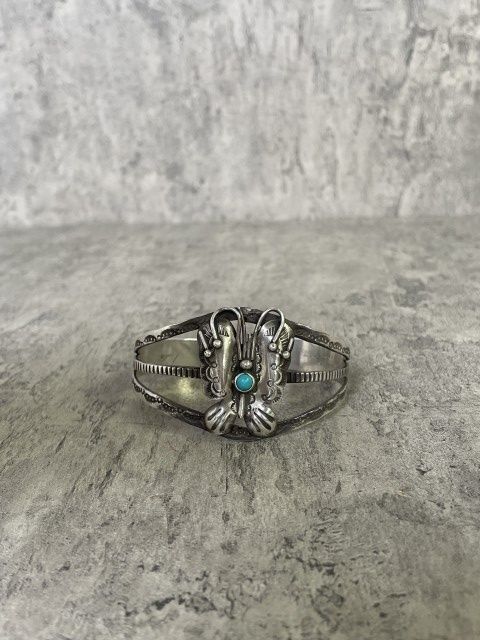 中古】NEEDLES ﾆｰﾄﾞﾙｽ ﾊﾞﾝｸﾞﾙ ﾌﾞﾚｽﾚｯﾄ 蝶 ﾊﾟﾋﾟﾖﾝ ｼﾙﾊﾞｰ SILVER