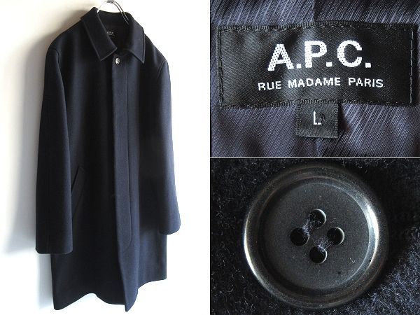 a.p.c メルトンコート　24aw　RERACS アーペーセ ー　ピーコート ウールピーコート｜HOMME ｜A.P.C. | アーペーセー日本公式オンライン